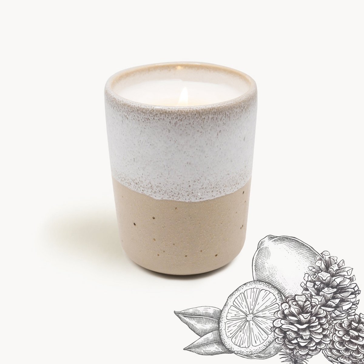 Aalina's geurkaars EDDA Stoneware