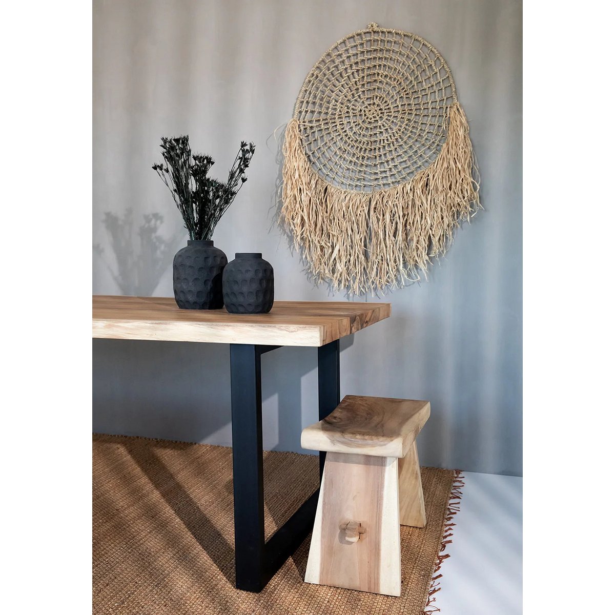 Ambachtelijke Vloerkleed - Naturel - 260x180 Bazar Bizar