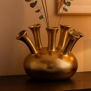 Amsterdam 7 Toetervaas Goud – Vase The World | Noii HOME Vase The World