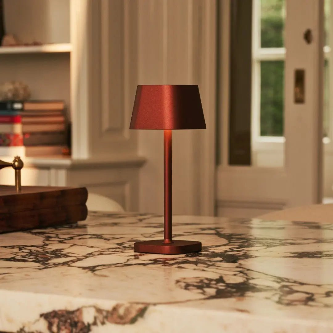 Ava Bronzen Oplaadbare Tafellamp | Stijlvol, draadloos en dimbaar Tavellio - Amsterdam