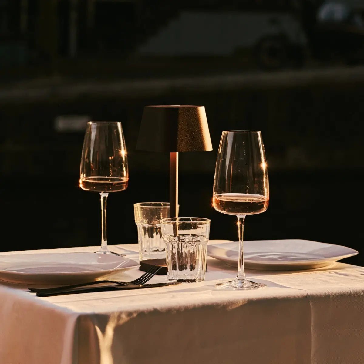 Ava Mokka Bruin Oplaadbare Tafellamp | Draadloos en dimbaar Tavellio - Amsterdam