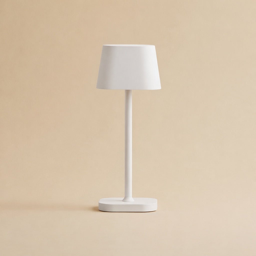 Ava Witte Oplaadbare Tafellamp | Stijlvolle, draadloze en dimbare verlichting Tavellio - Amsterdam