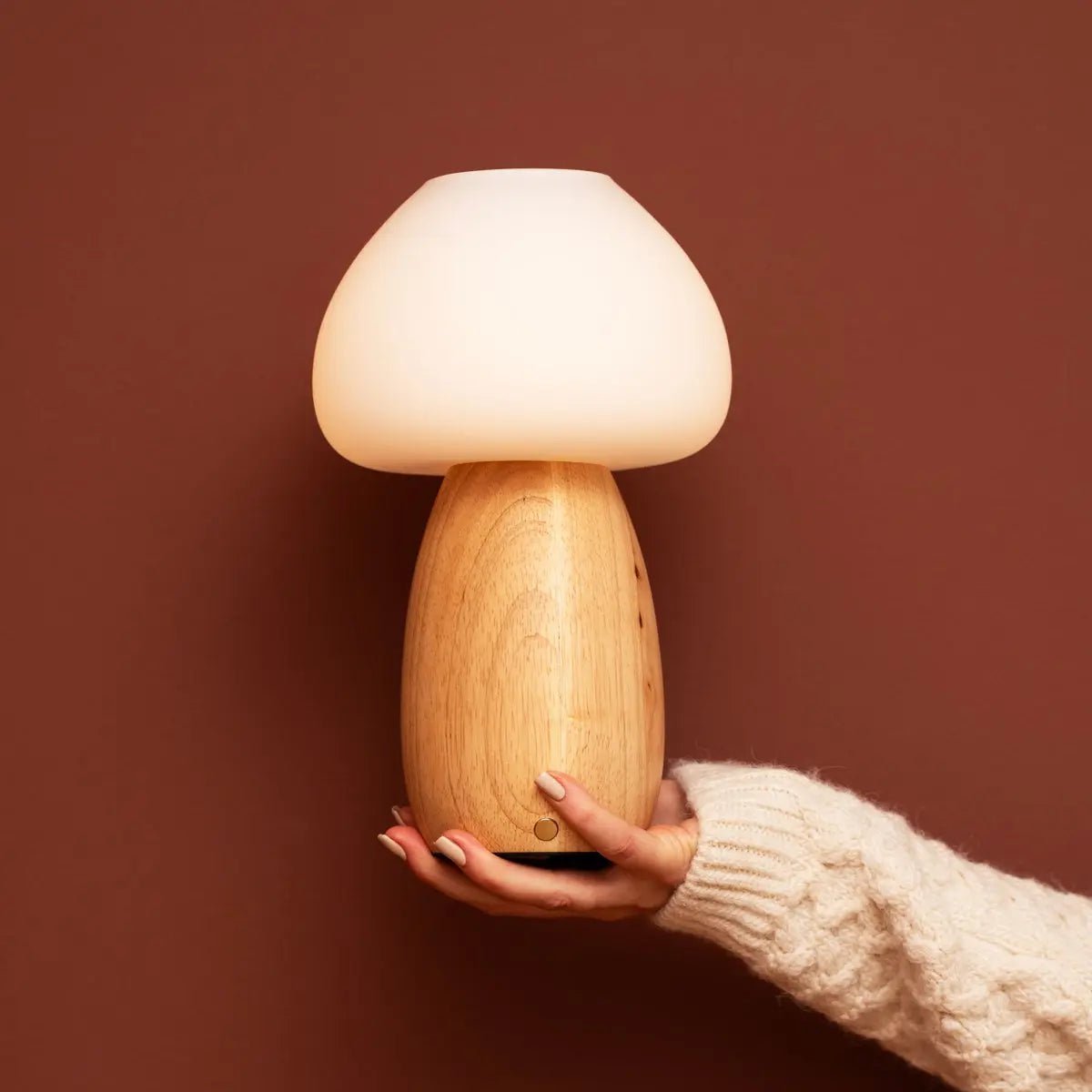 Beer lichtbruin stijlvol oplaadbare lamp-draadloos, dimbaar, milieuvriendelijk ontwerp Tavellio - Amsterdam