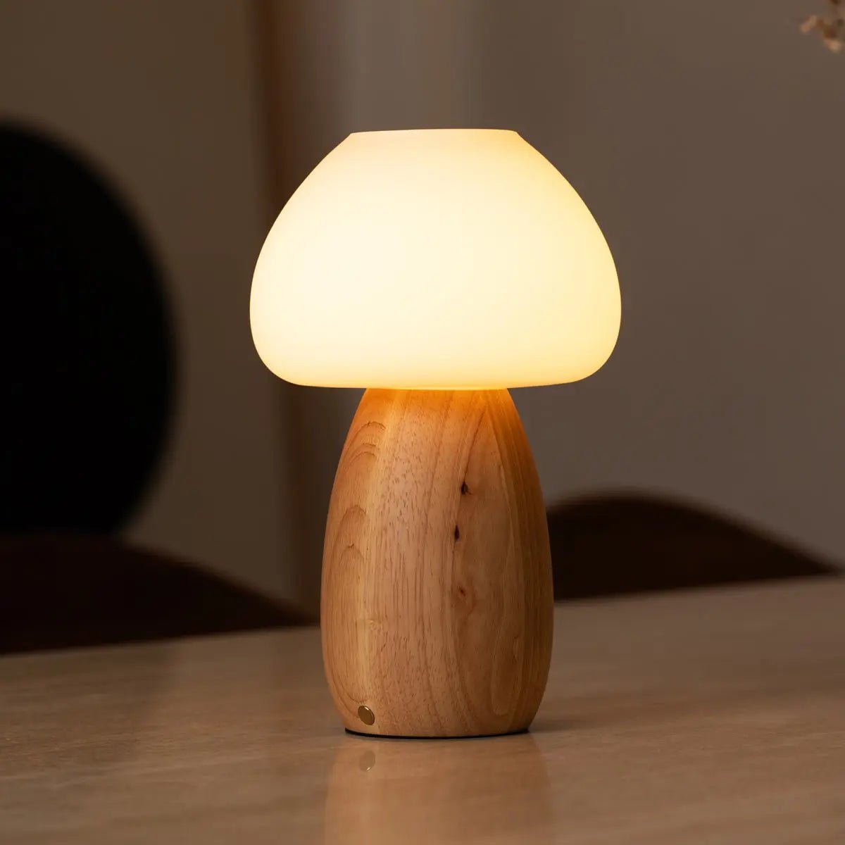 Beer lichtbruin stijlvol oplaadbare lamp-draadloos, dimbaar, milieuvriendelijk ontwerp Tavellio - Amsterdam