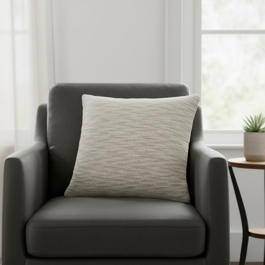 Beige Handwoven Cushion Cover / Kussenhoes – 45x45 cm – Urbane Hide Urbane Hide