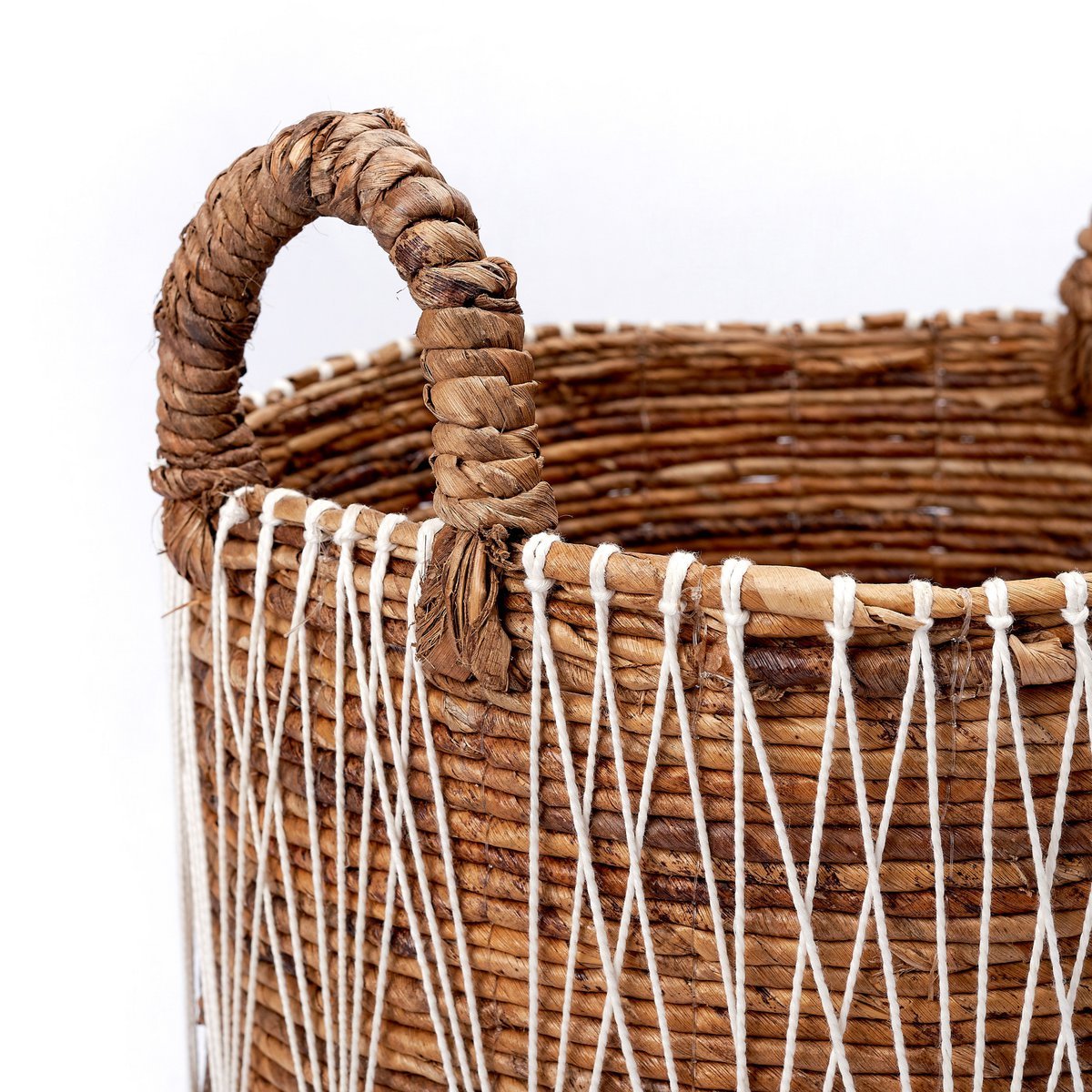 Boho wasmand | Plantenmand | Opbergmand MANDURO gemaakt van bananenvezel (3 maten) Soeji