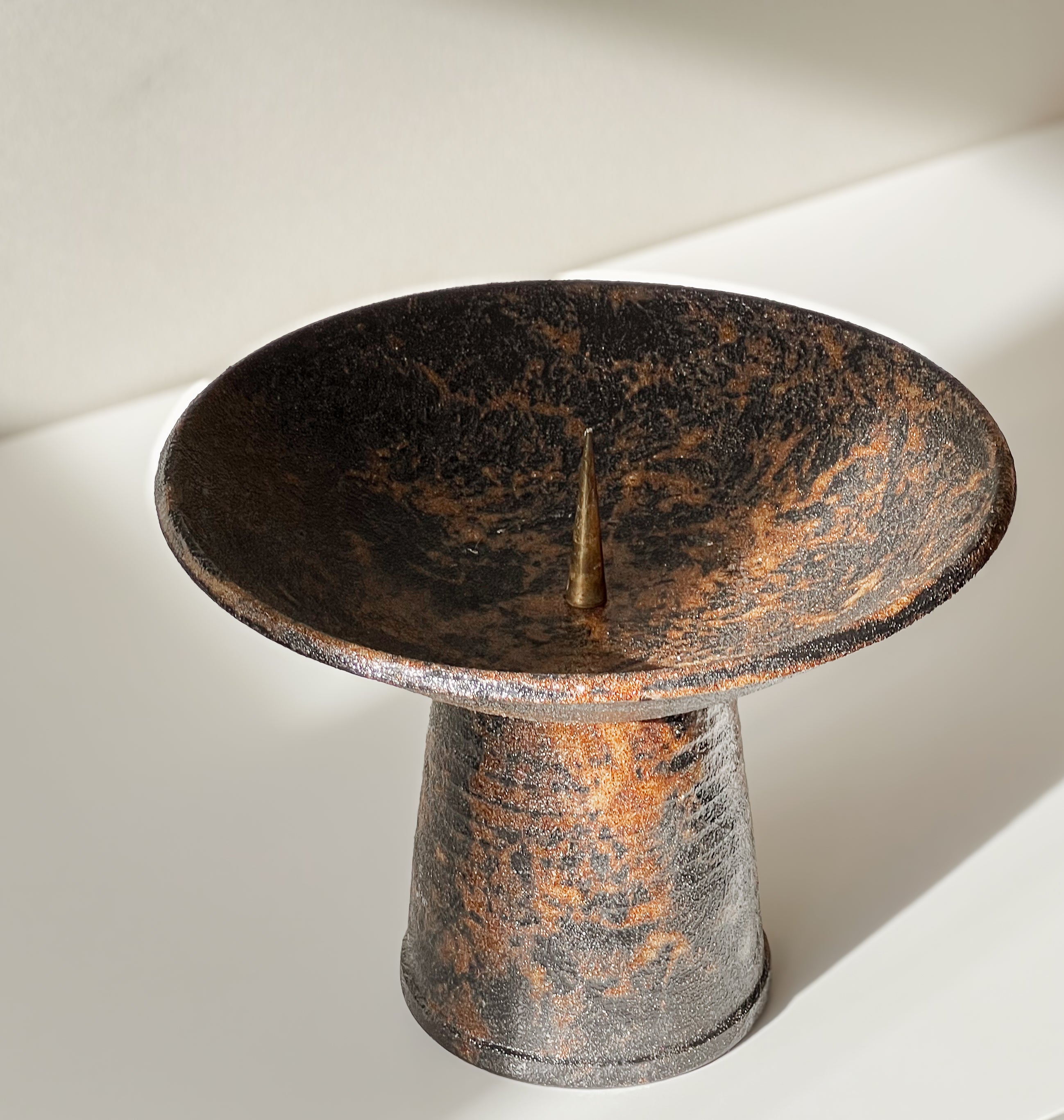Brutalist mid-century kaarsenstandaard – sculpturaal keramiek – duitsland, jaren ‘60 Noii HOME