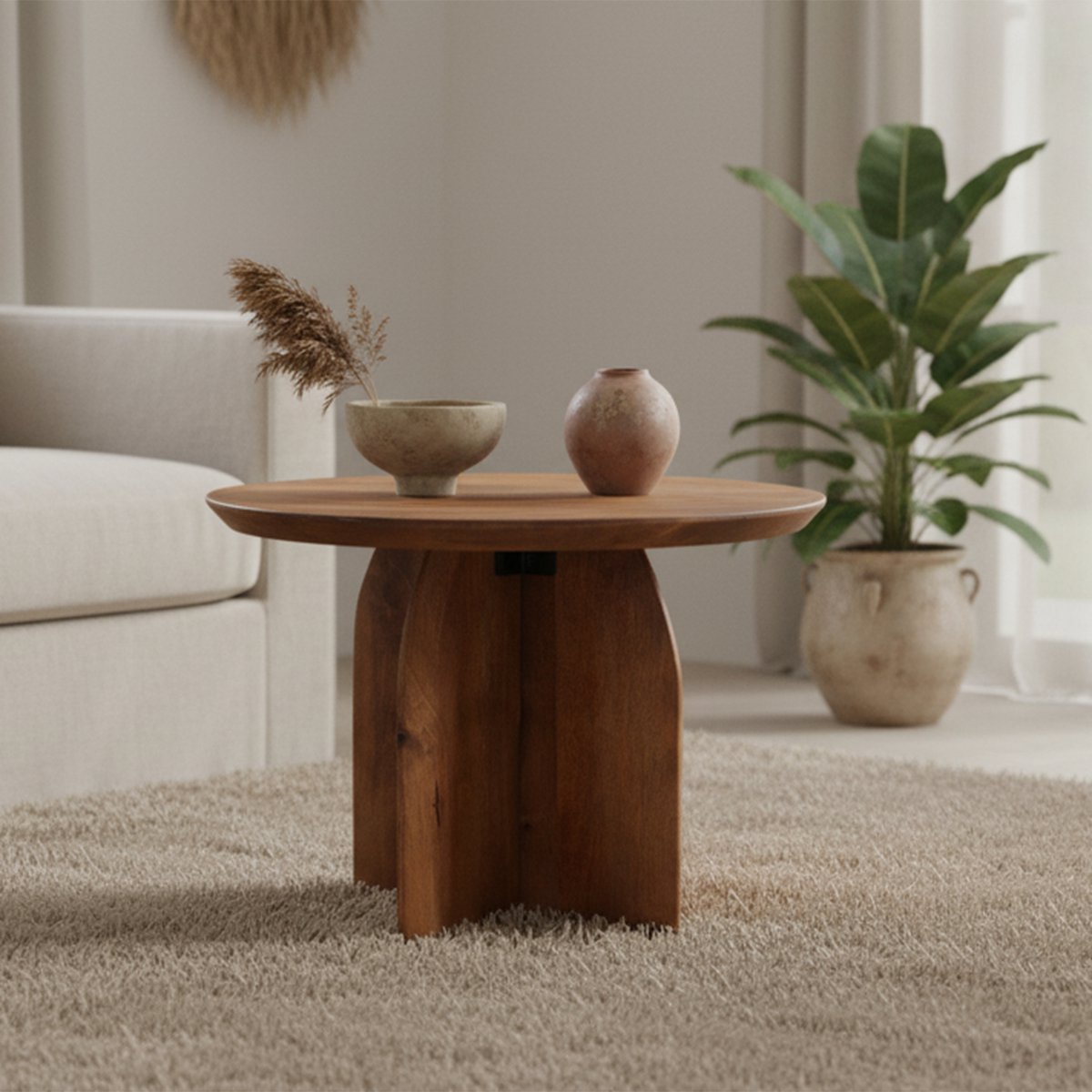 Bullnose bijzettafel 55 cm Raw Materials