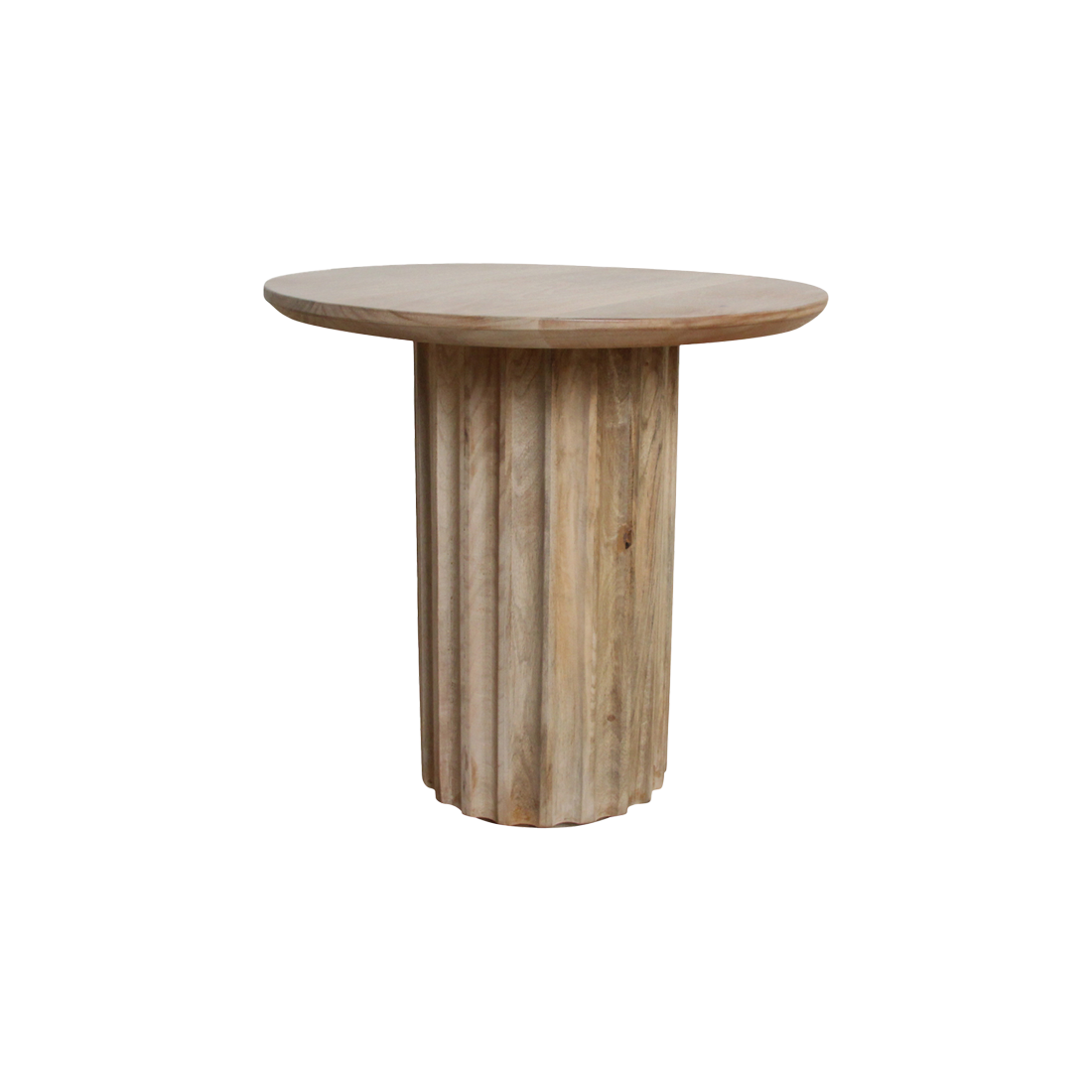 Bullnose bijzettafel naturel 50 cm Raw Materials