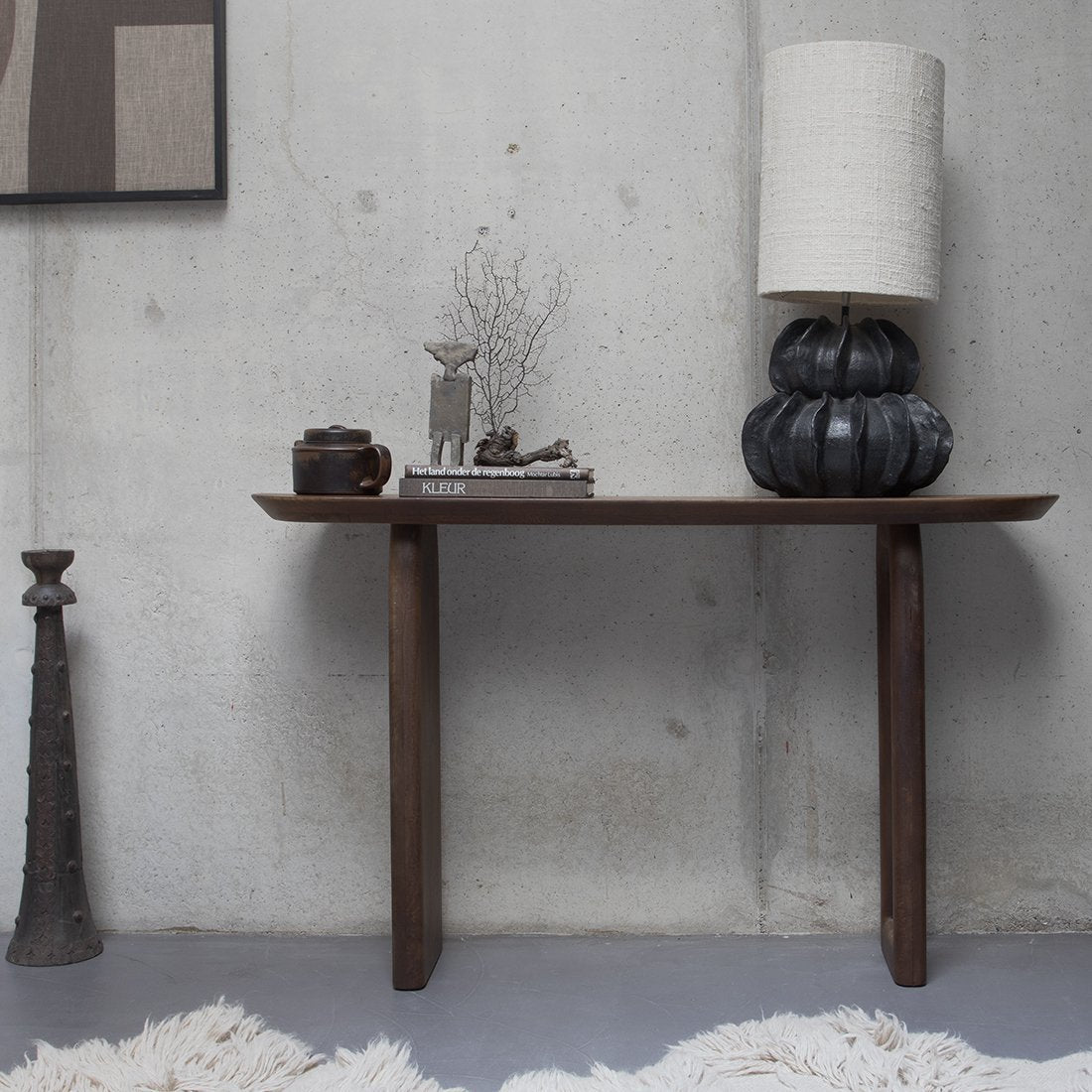 Bullnose consoletafel bruin Raw Materials