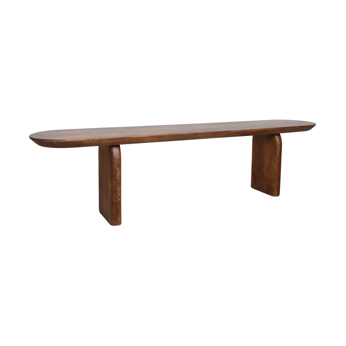 Bullnose eetkamerbank bruin Raw Materials