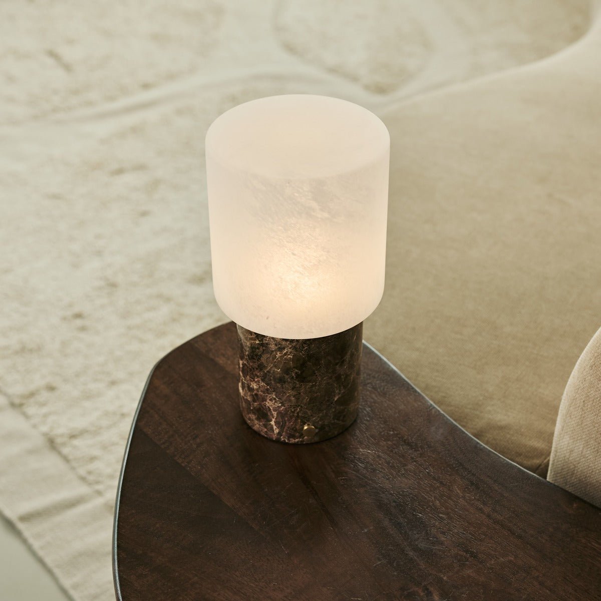 Cuyp Brown / Emperador Dark - Marble Laidable Table Lamp - Draadloos, USB -oplaadbaar en maximaal 100 uur looptijd Tavellio - Amsterdam