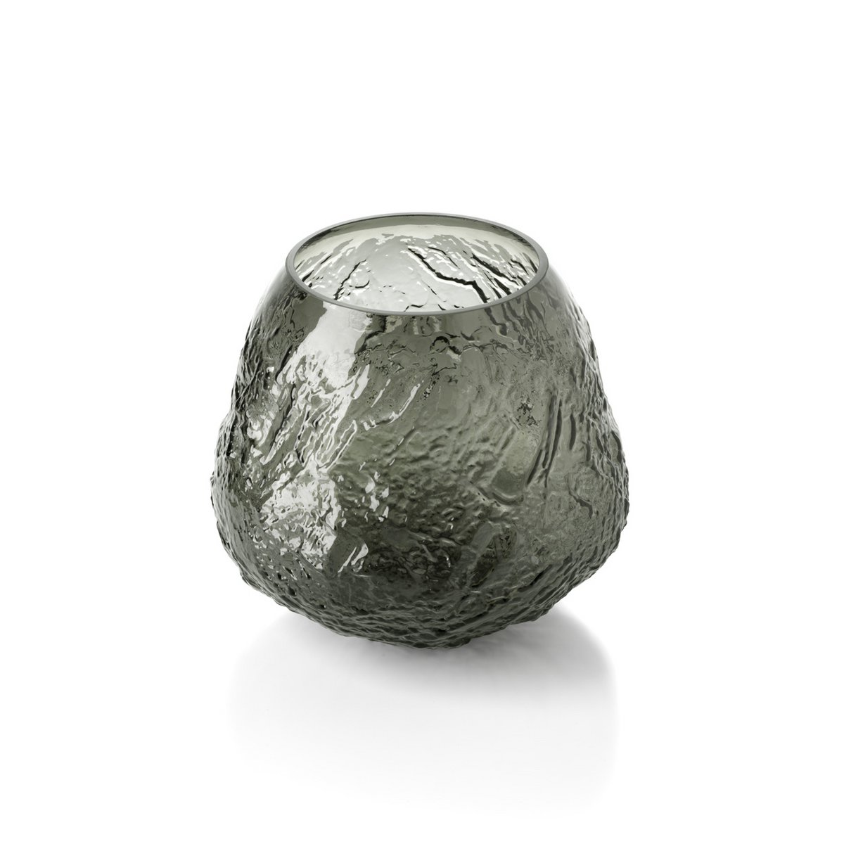 De Earth Crater Vaas - Zwart - L Bazar Bizar Living