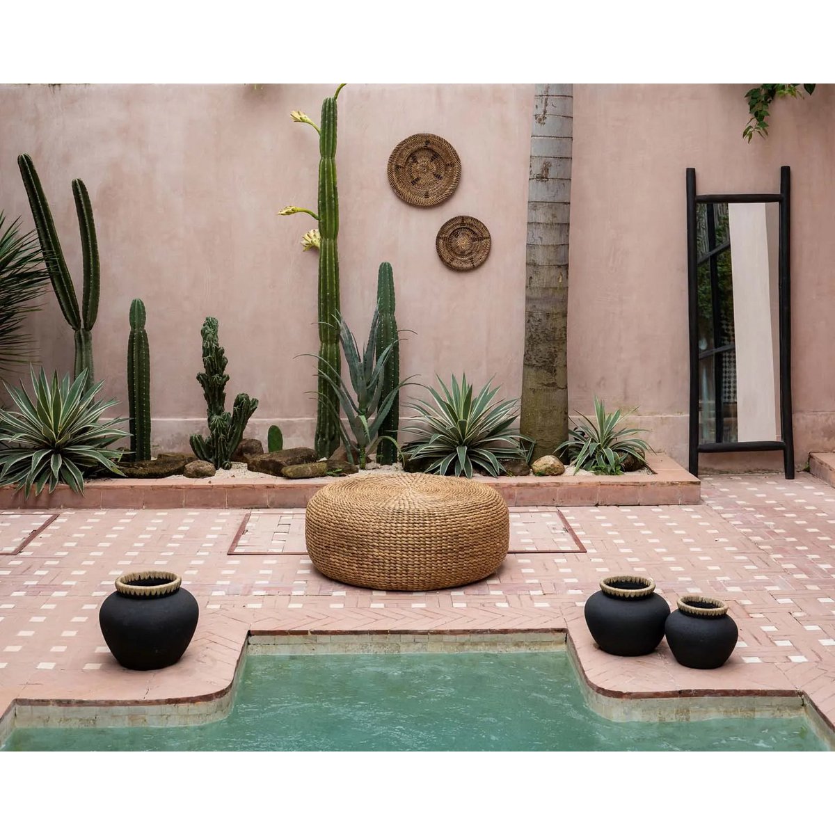 De Hyacint Poef - Naturel - M Bazar Bizar Living