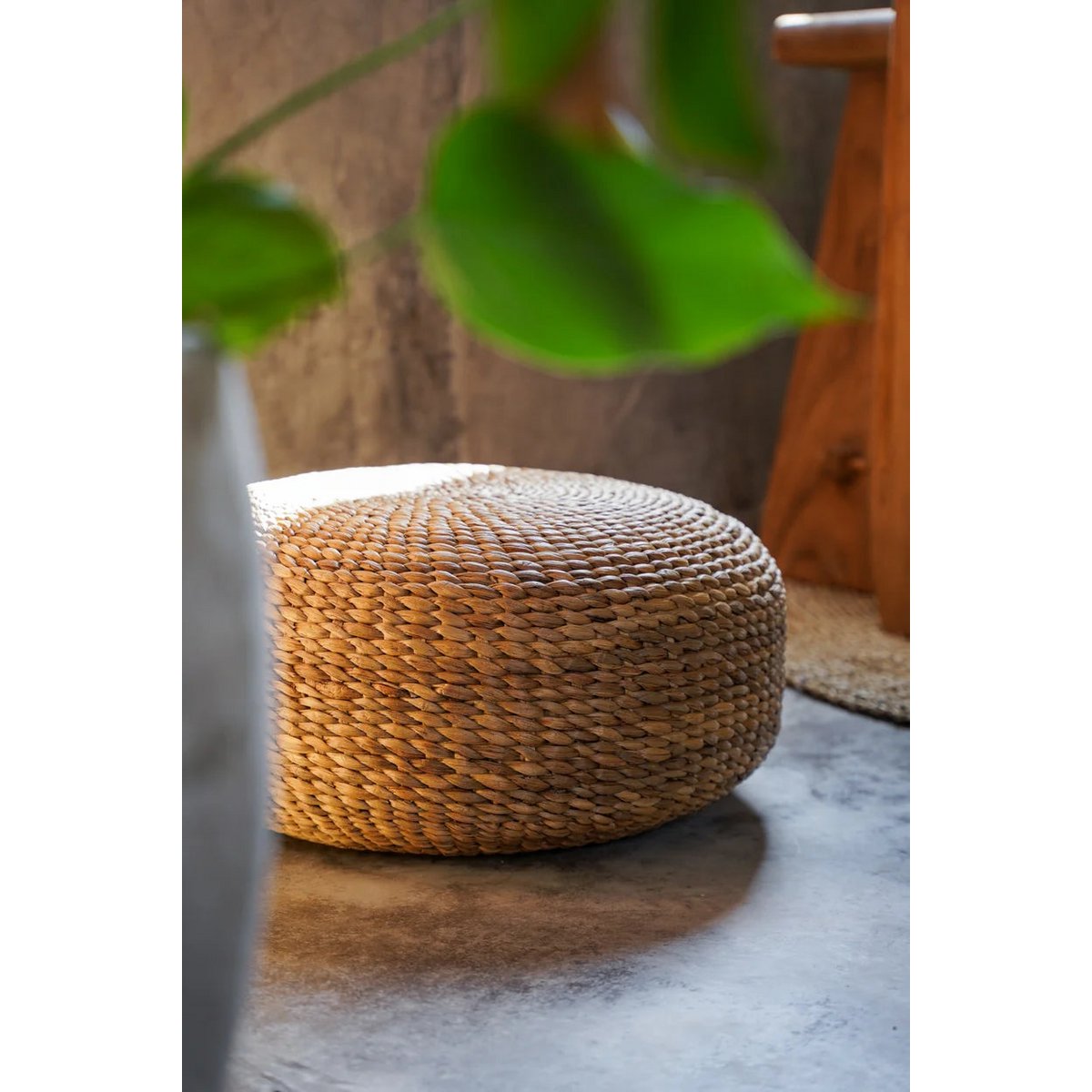 De Hyacint Poef - Naturel - M Bazar Bizar Living