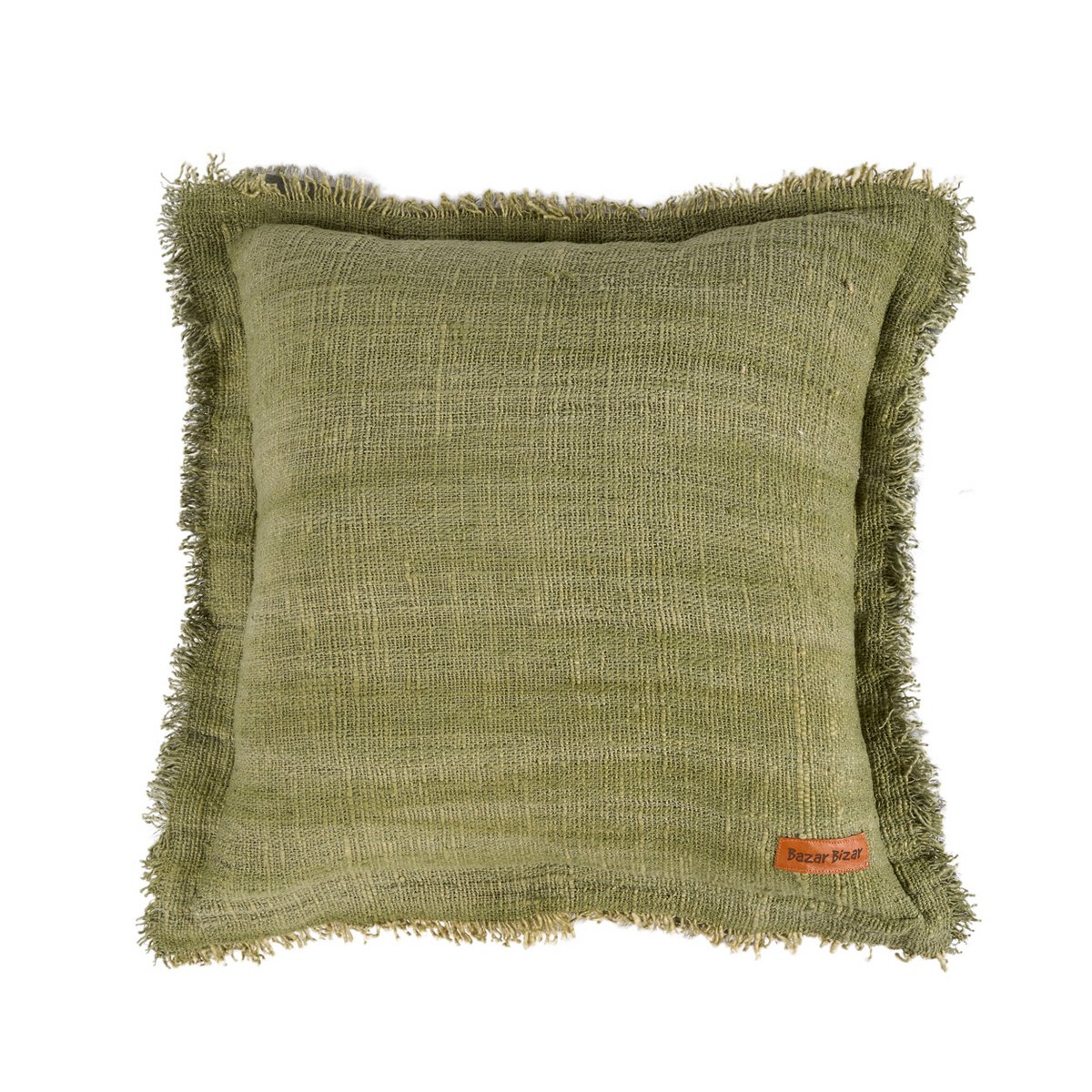 De Jungle Fringe Kussenhoes - Groen Bazar Bizar Living