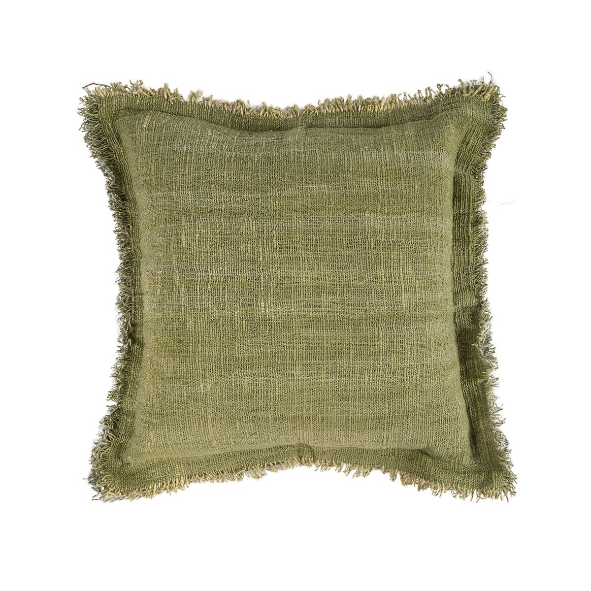 De Jungle Fringe Kussenhoes - Groen Bazar Bizar Living