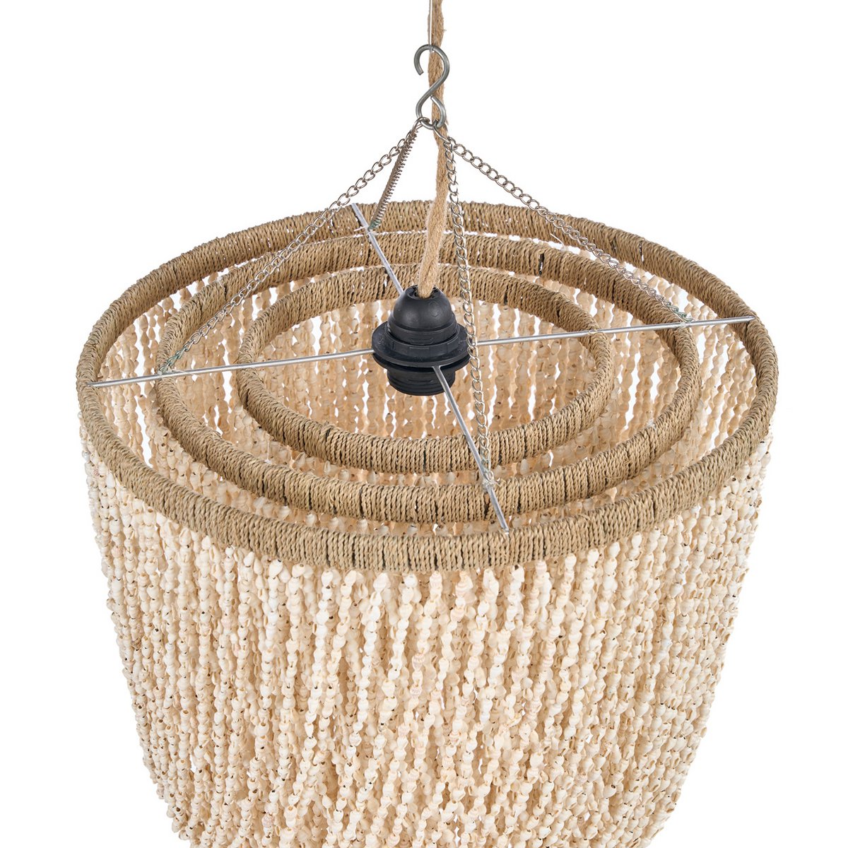 De Lagoon Shell-kroonluchter - Naturel - M Bazar Bizar Living
