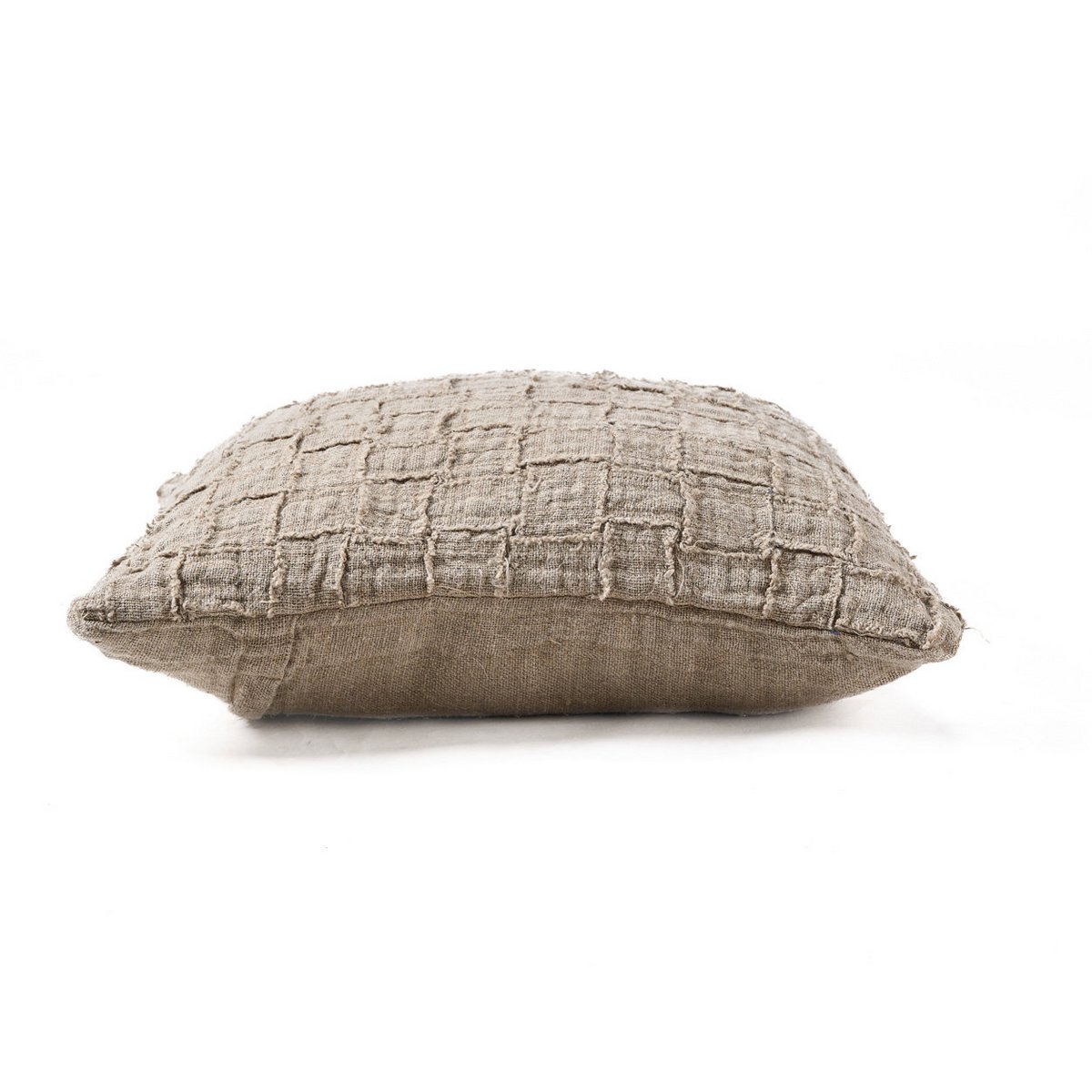 De linnen Damier kussenhoes - naturel Bazar Bizar Living