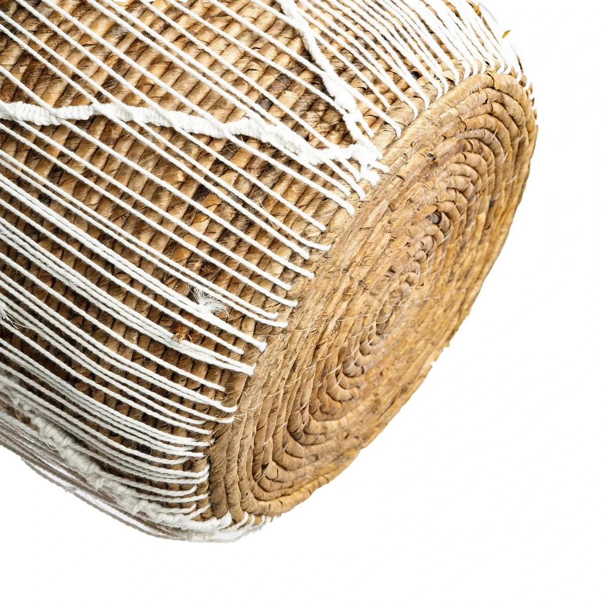 De rechte gestikte macrame -mand - l Bazar Bizar Living