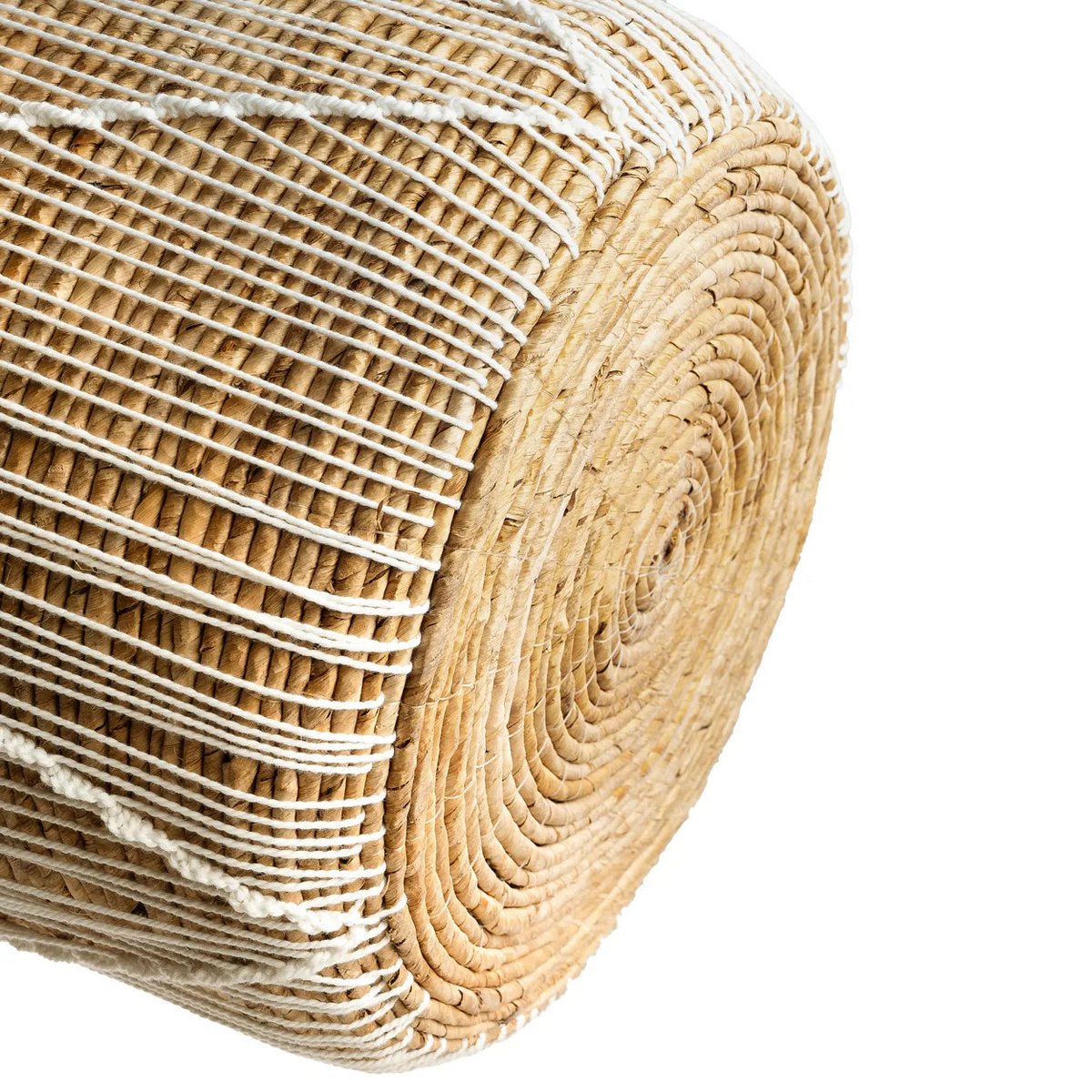 De rechte gestikte macrame -mand - m Bazar Bizar Living