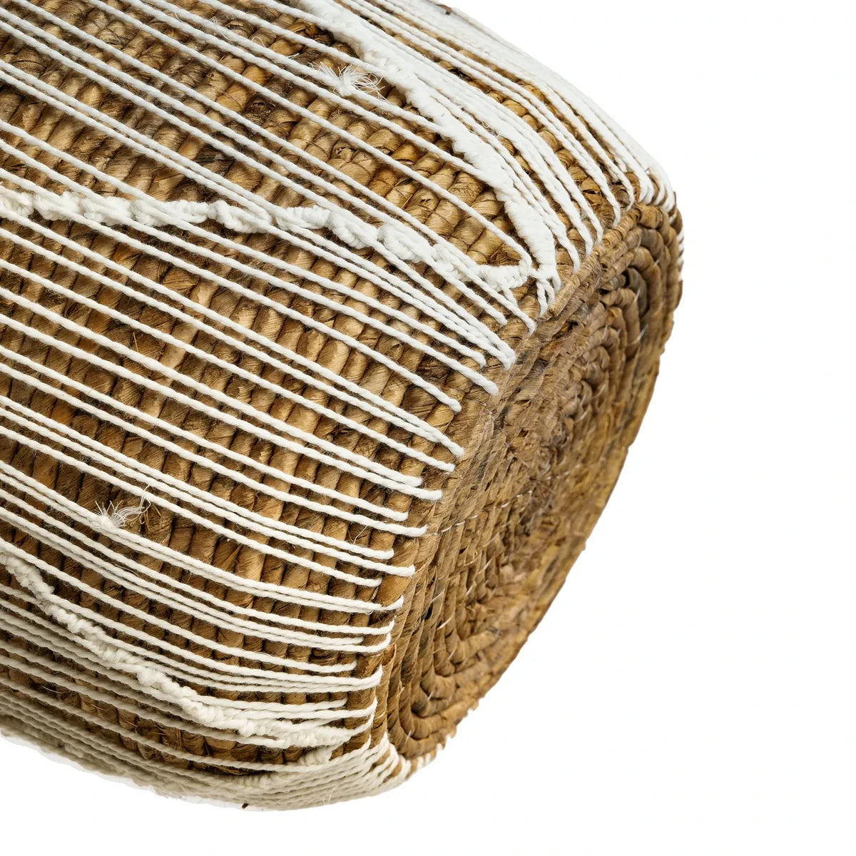 De rechte gestikte macrame -mand - S Bazar Bizar Living