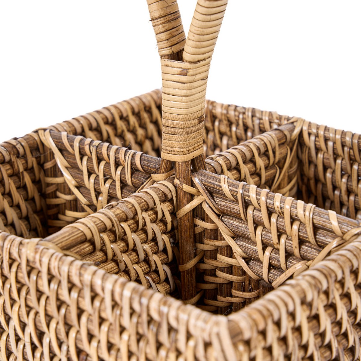 De rotan bestekbak N°4 - Natuurlijk bruin Bazar Bizar Living