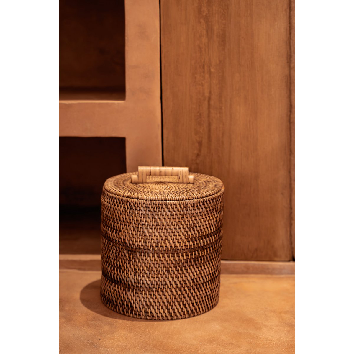 De Rotan Bin Laag - Naturel Bruin Bazar Bizar Living
