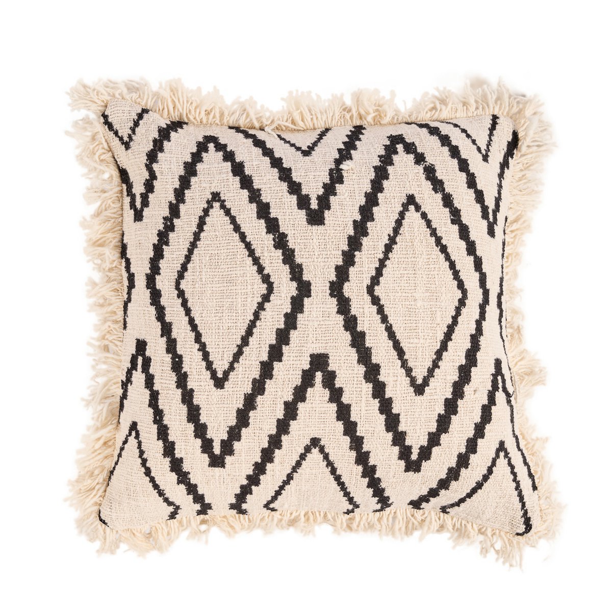 De Sahara Diamond Kussenhoes - Natuurlijk Zwart Bazar Bizar Living