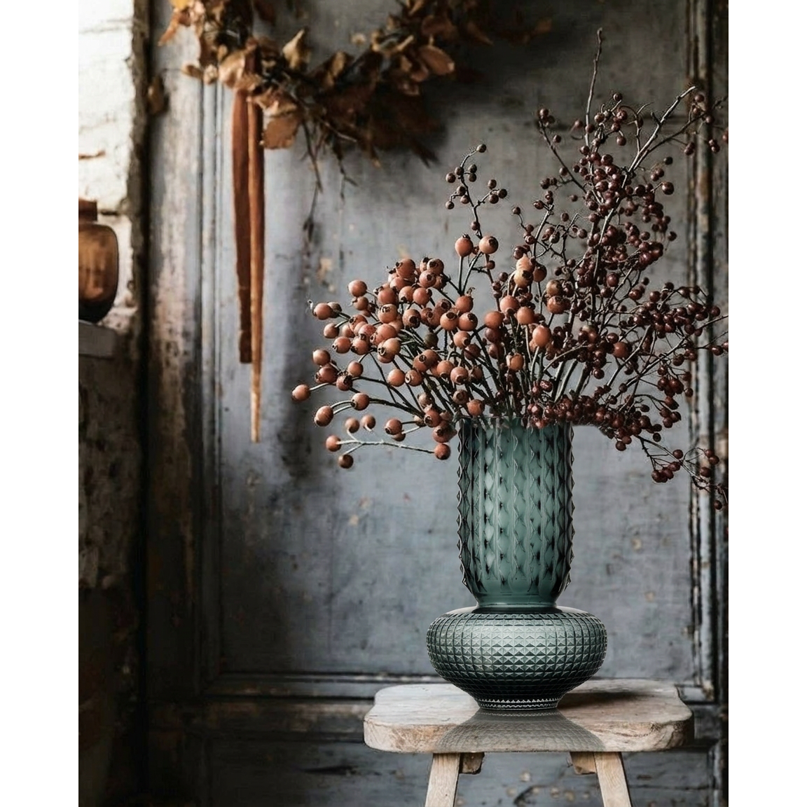 De Sapphire Jewel Vaas - Blauw - L Bazar Bizar Living