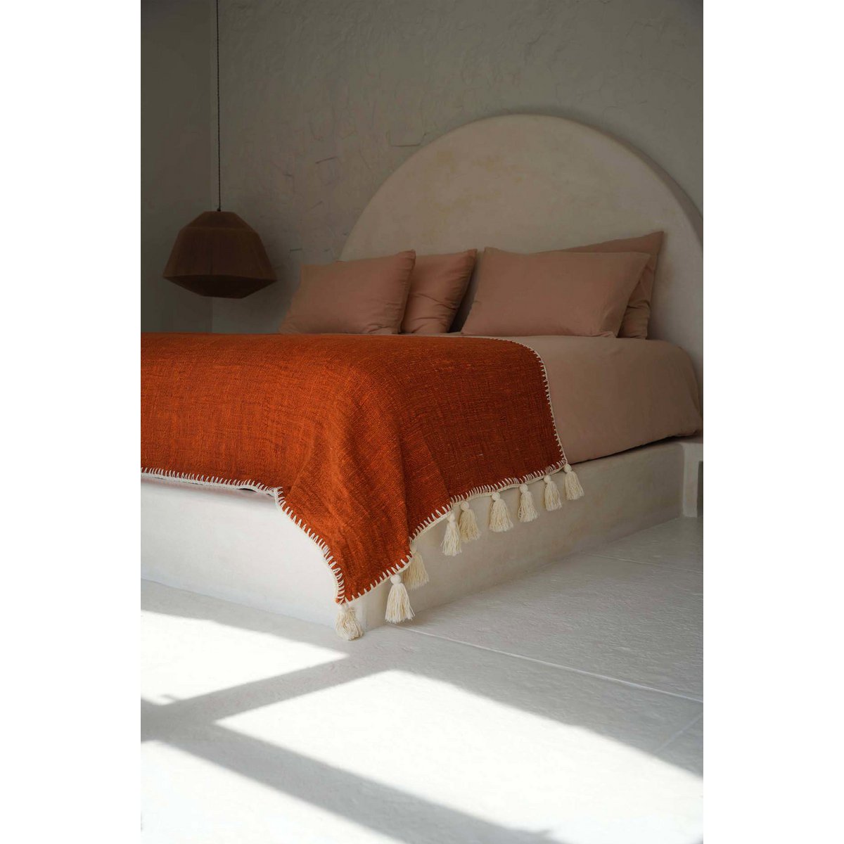 De Stitch Bedsprei - Terracotta Bazar Bizar Living