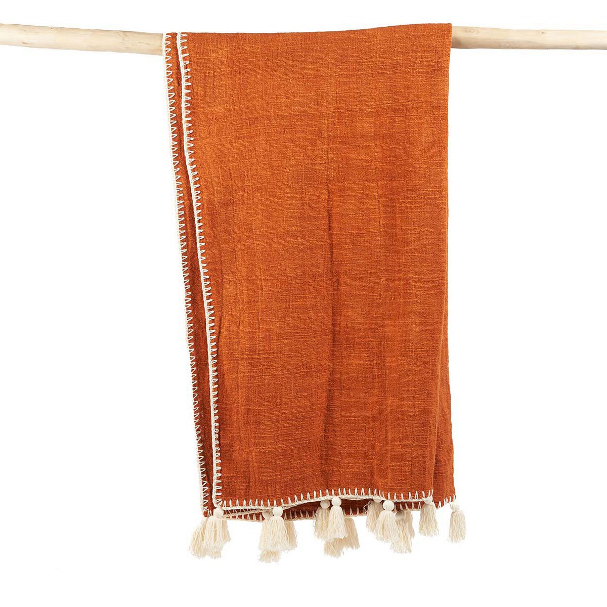 De Stitch Bedsprei - Terracotta Bazar Bizar Living