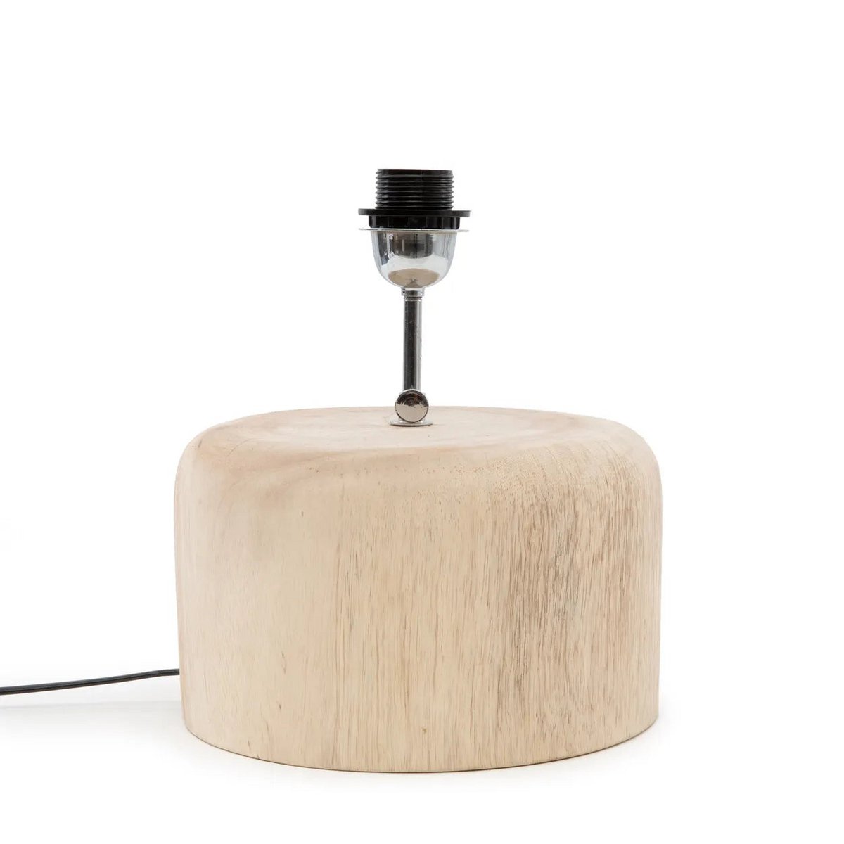 De Teakhouten Tafellampvoet - Naturel Bazar Bizar Living