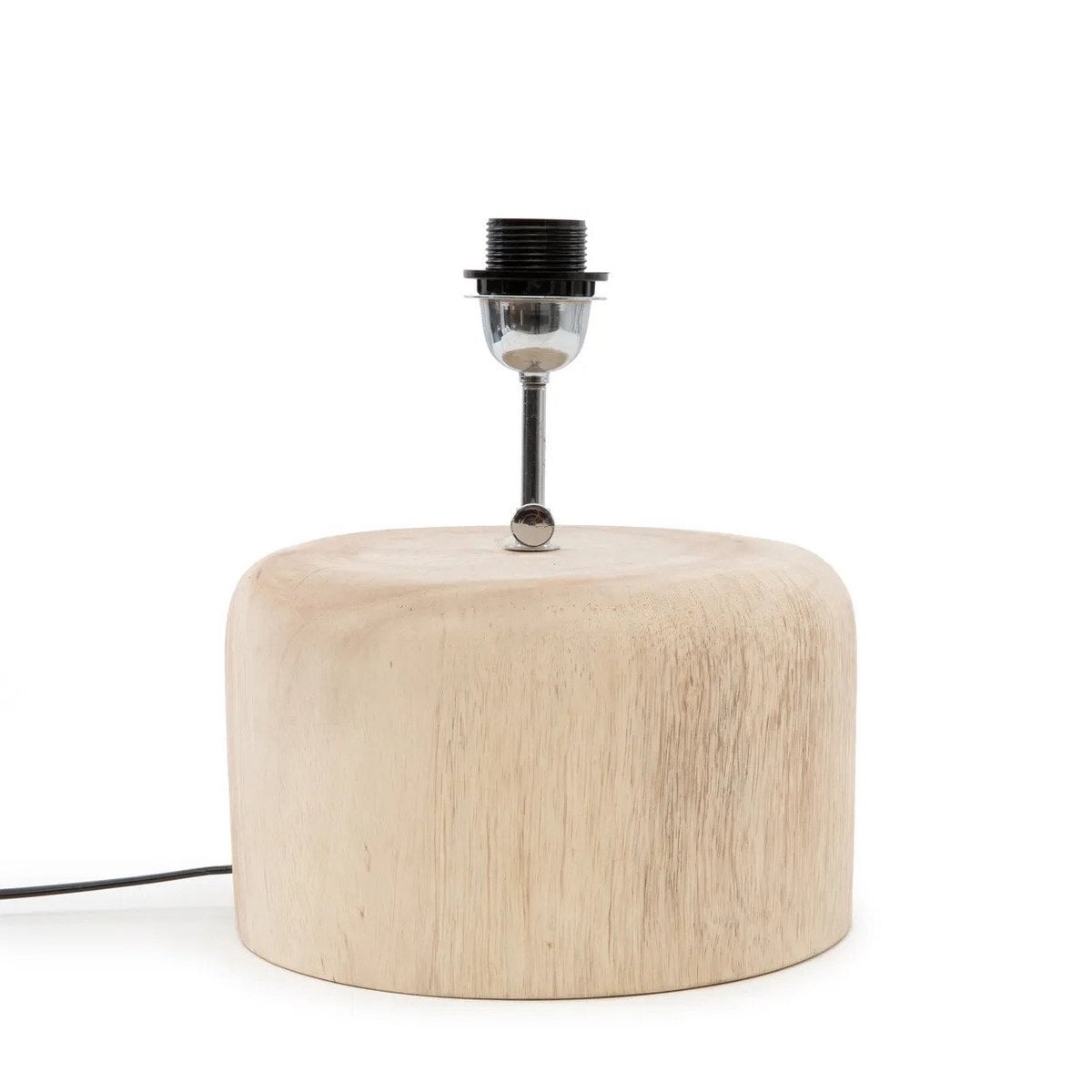 De Teakhouten Tafellampvoet - Naturel Bazar Bizar Living