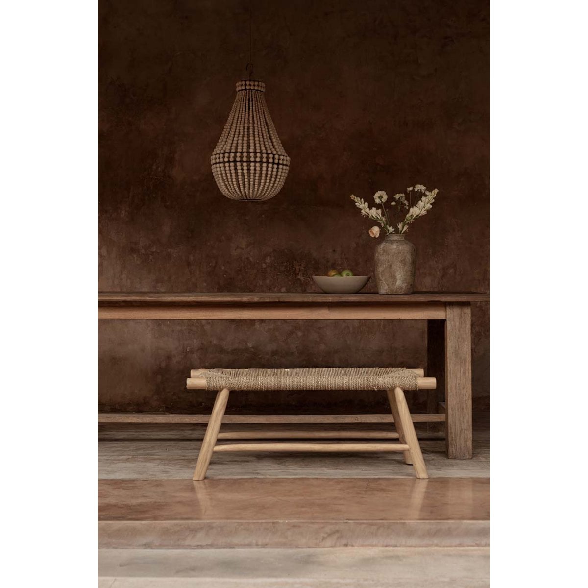 De Teardrop Kroonluchter - Naturel - M Bazar Bizar Living