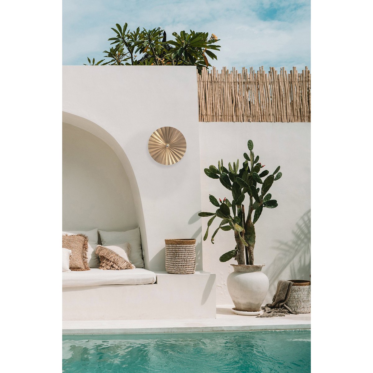 De tsijn ter wandlamp - messing - m Bazar Bizar Living