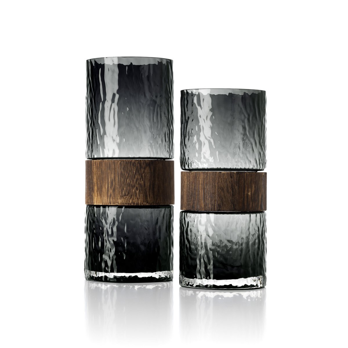 De Wood You Be Mine Vaas - Donkergrijs - L Bazar Bizar Living