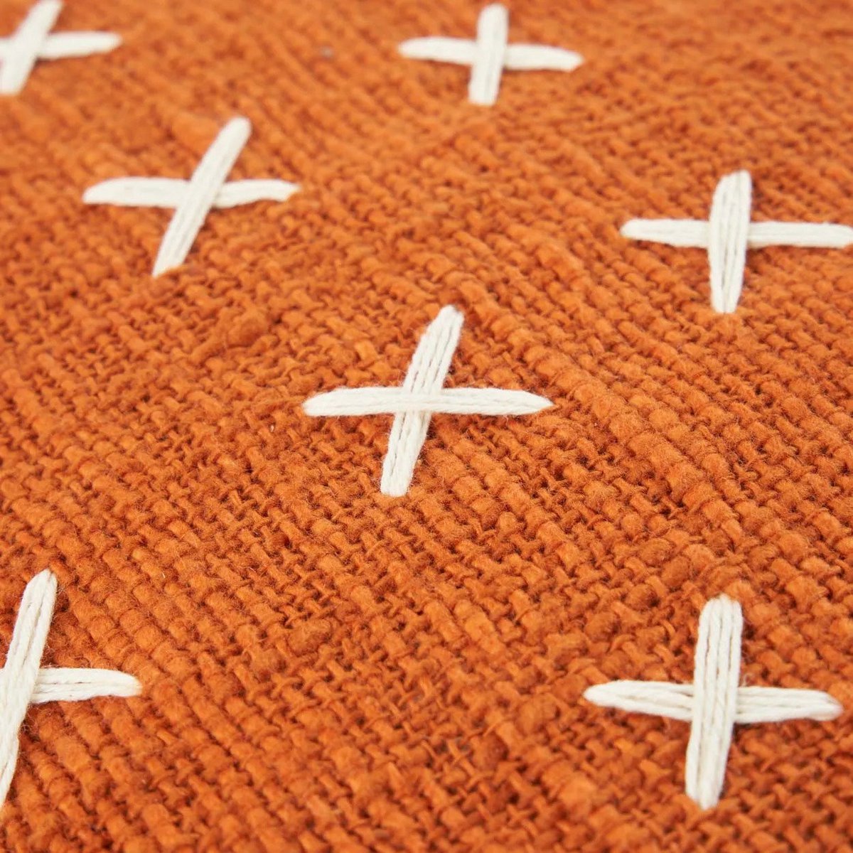 De Zillion Kiss kussenhoes - Terracotta wit Bazar Bizar Living