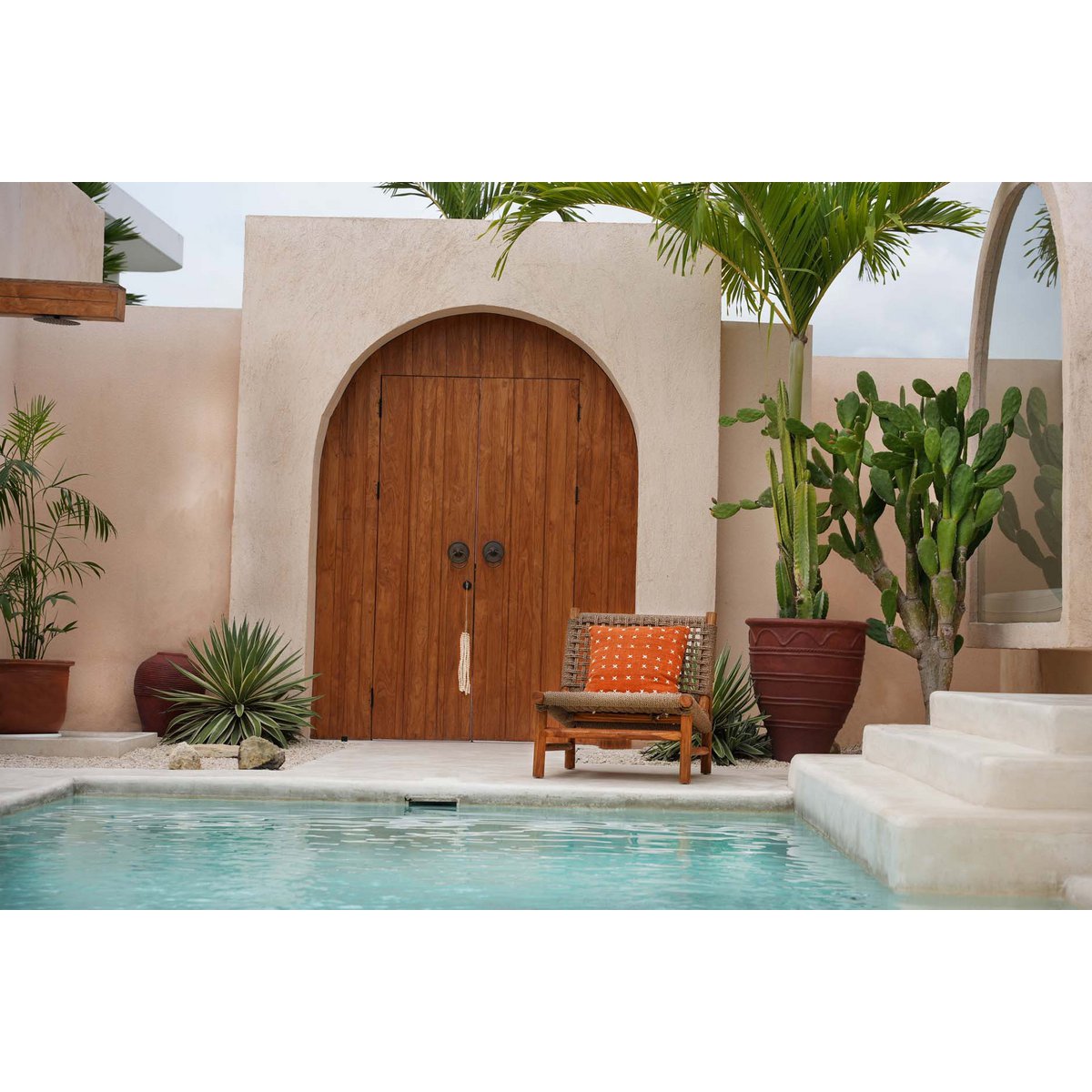 De Zillion Kiss kussenhoes - Terracotta wit Bazar Bizar Living