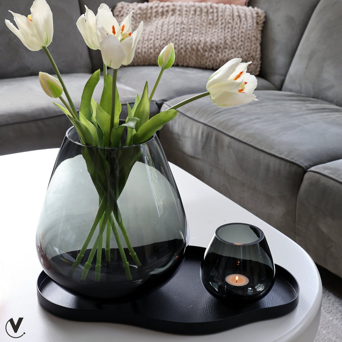 Dienblad - Bauru black Vase The World