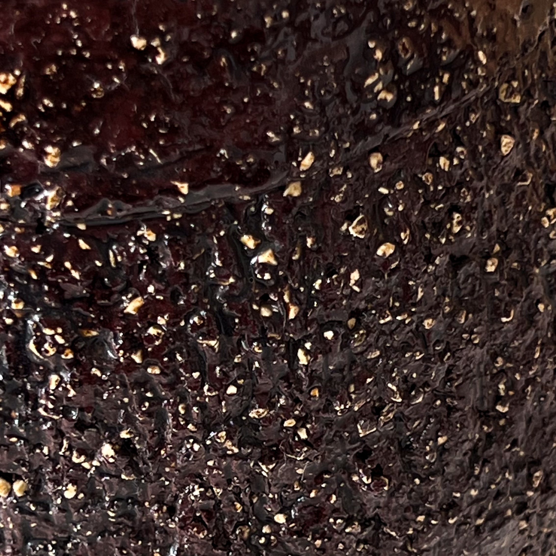 donkerbruine grès vaas – compacte studio pottery – 20,5 cm Noii HOME