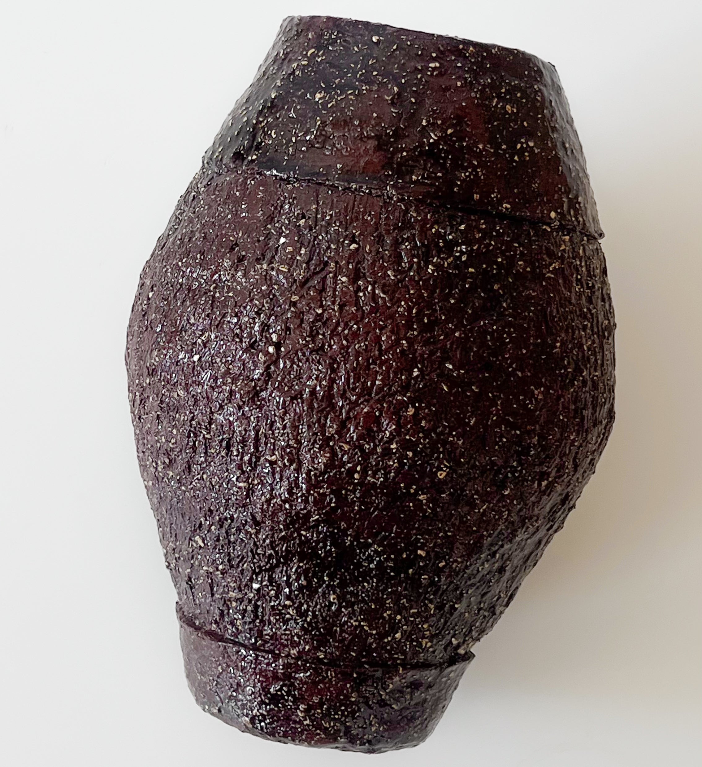 donkerbruine grès vaas – compacte studio pottery – 20,5 cm Noii HOME