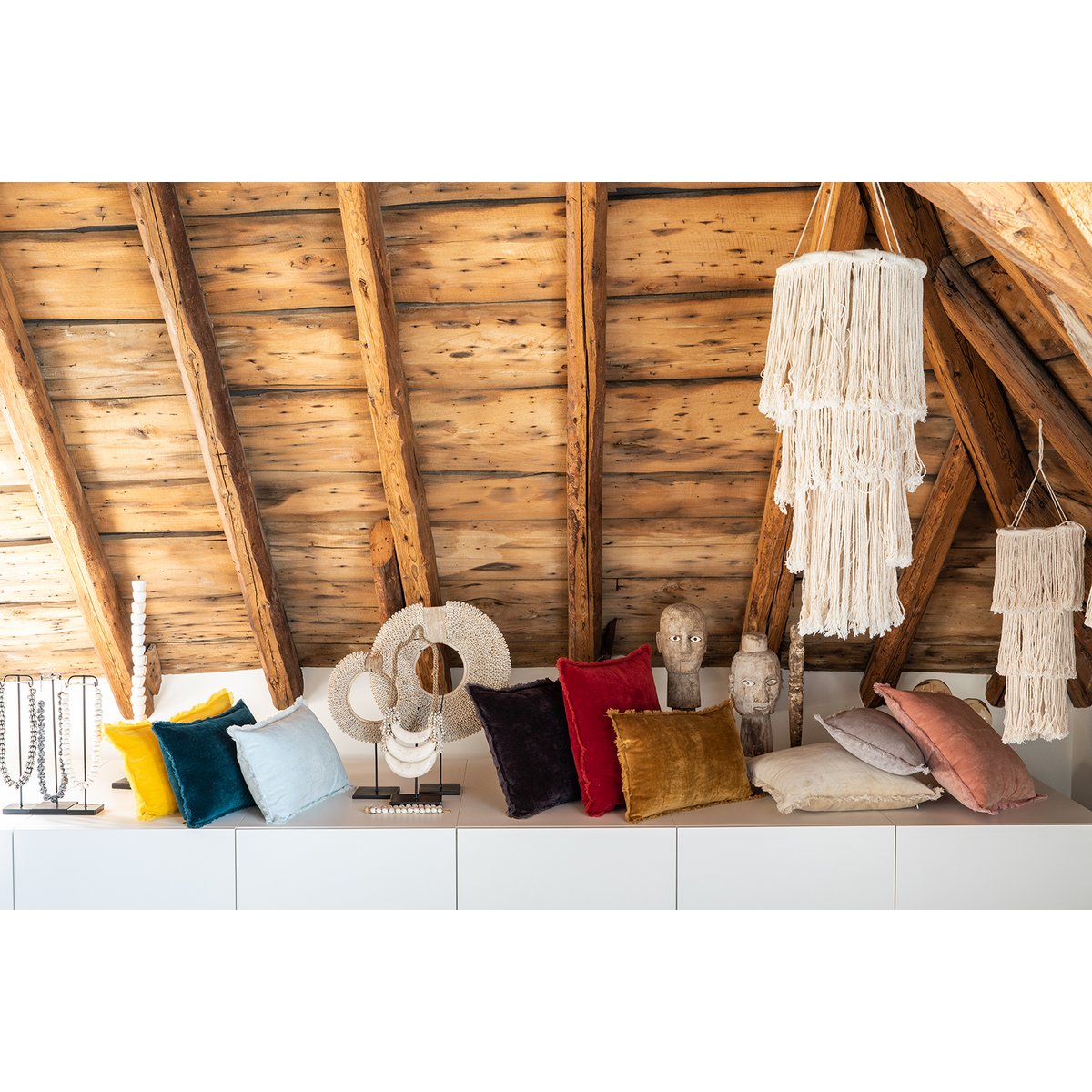 Effen kussen Fara Lin 40 x 65 VIVARAISE