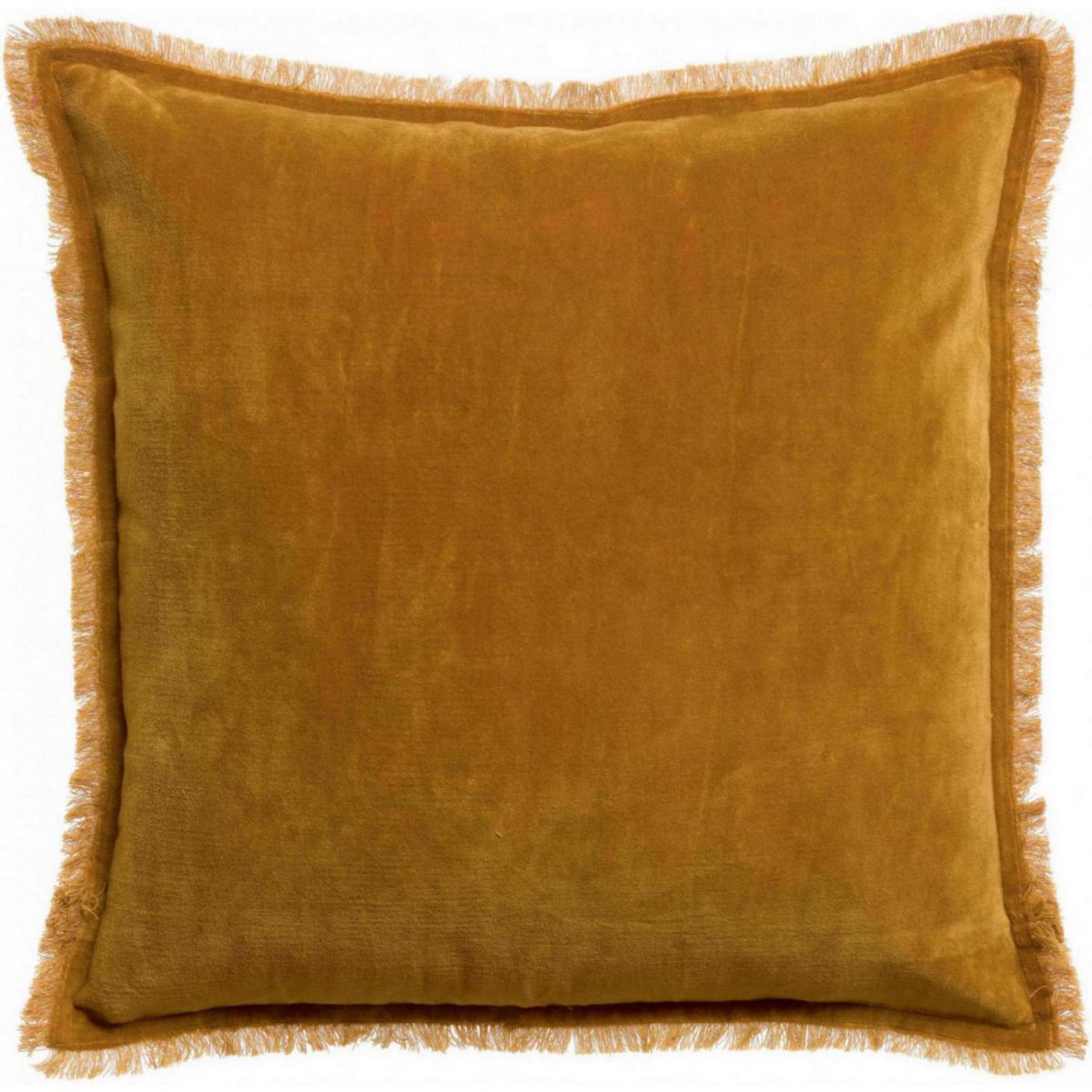 Effen kussen Fara Saffraan 45 x 45 VIVARAISE
