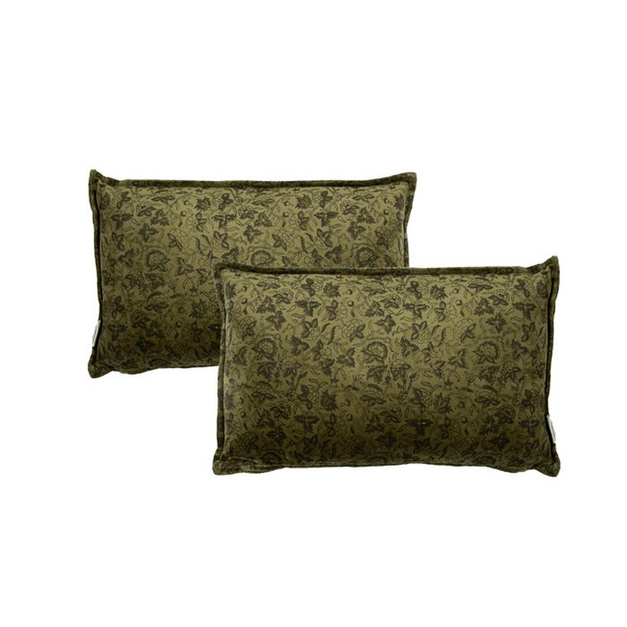 Fluwelen kussen Sonia mos 50x30 MrsBLOOM