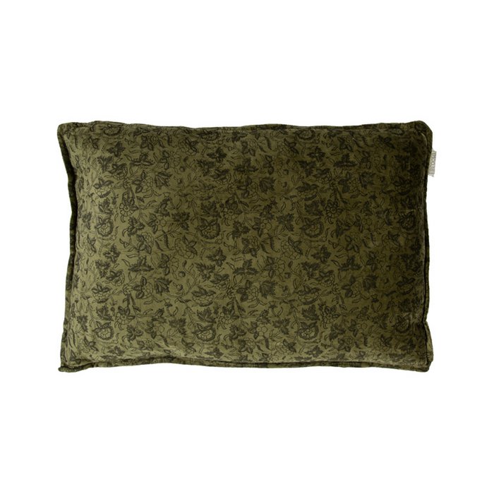 Fluwelen kussen Sonia mos 60x40 MrsBLOOM