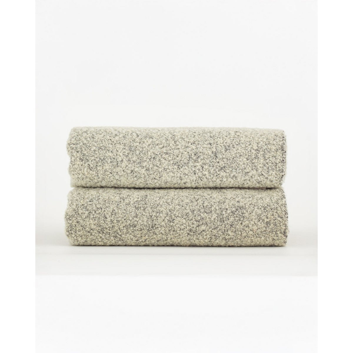 Gebluckte wol gooi deken Paris Ivory MoST Blankets