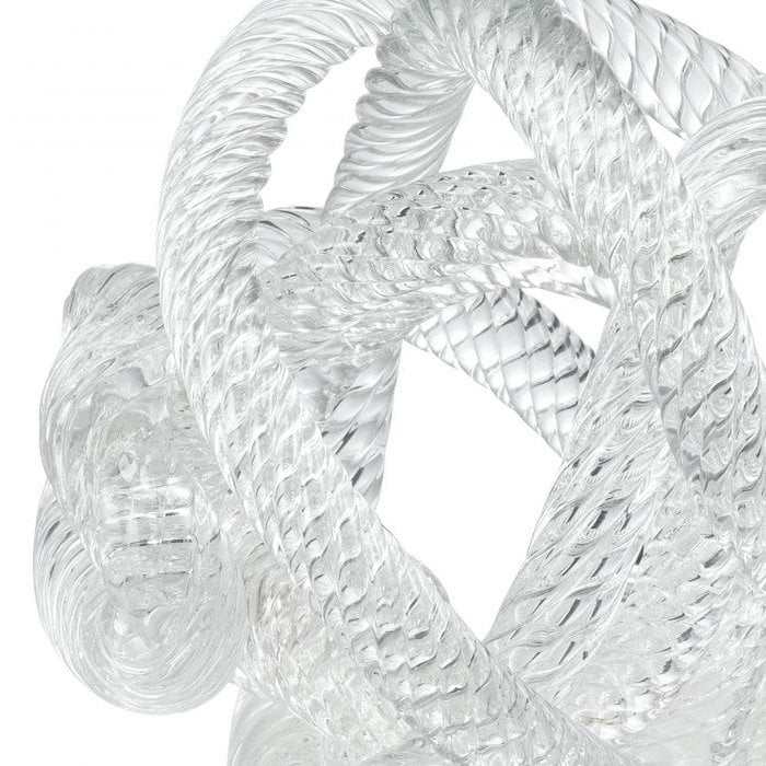 geknoopte glazen sculptuur - middelgroot - diameter: 15 cm QMF Trading