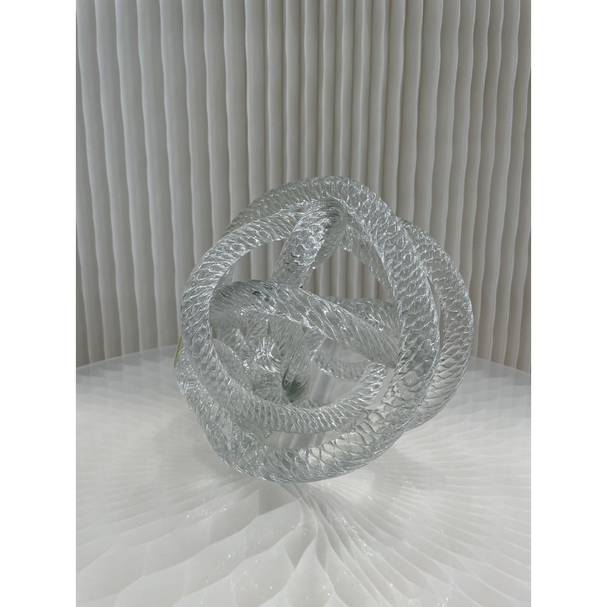 geknoopte glazen sculptuur - middelgroot - diameter: 15 cm QMF Trading