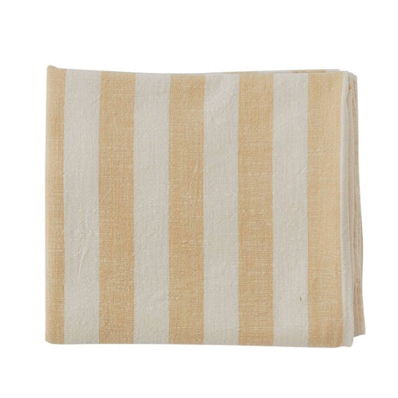 gestreept tafelkleed vanille – 140x260 cm – biologisch katoen - oyoy living design OYOY LIVING DESIGN